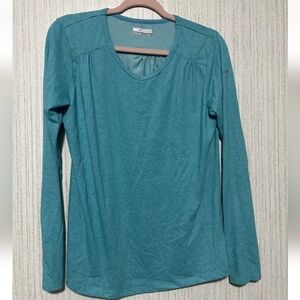Columbia Size Large Womens Blue Long Sleeve Tee